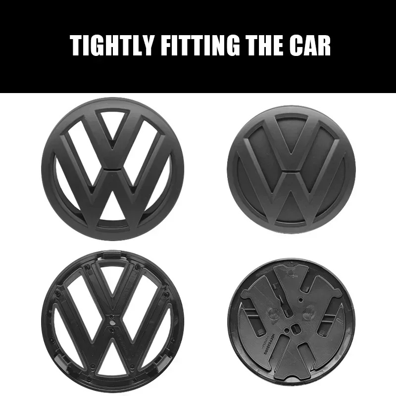 

2Pcs For Volkswagen Polo 2011 2012 2013 Car Emblem Front Grille Rear Trunk Lid Sticker Badge Decals Accessories VW Auto Styling