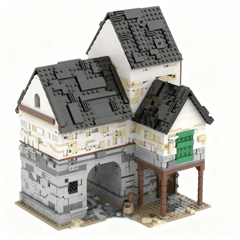 2490pcs MOC Creator Creator Expert Medieval Customs House Model Building Blocks Christmas Gift Toy Idea Collection Education
