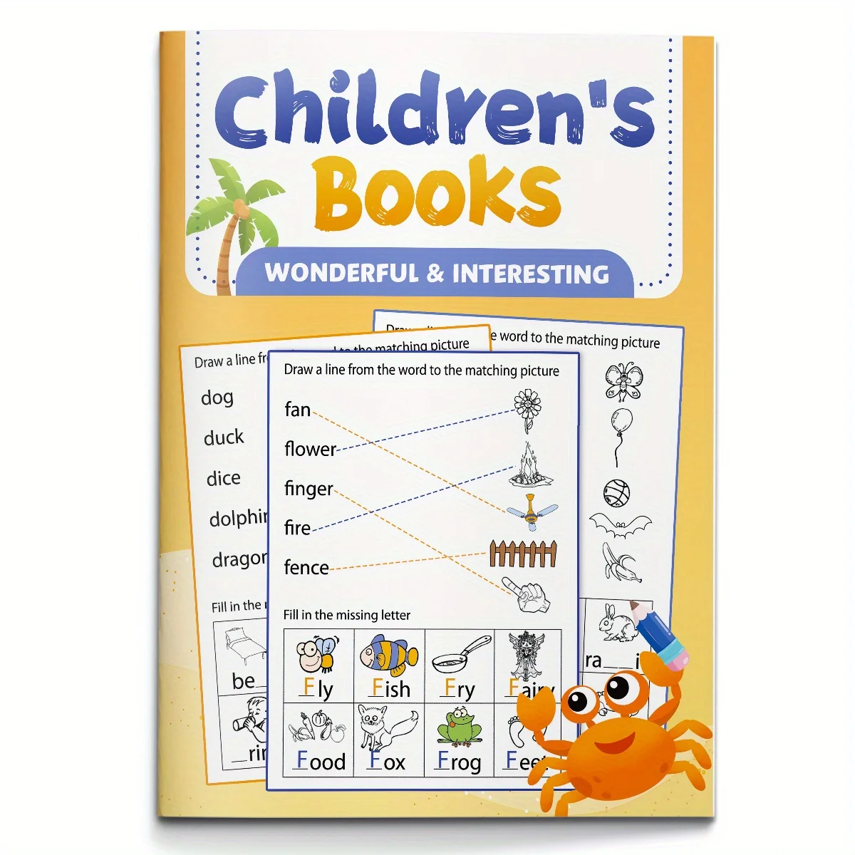 Learn First Words with Pictures and Objects: An Interactive English Book for Toddlers and Preschoolers That Matches Basic