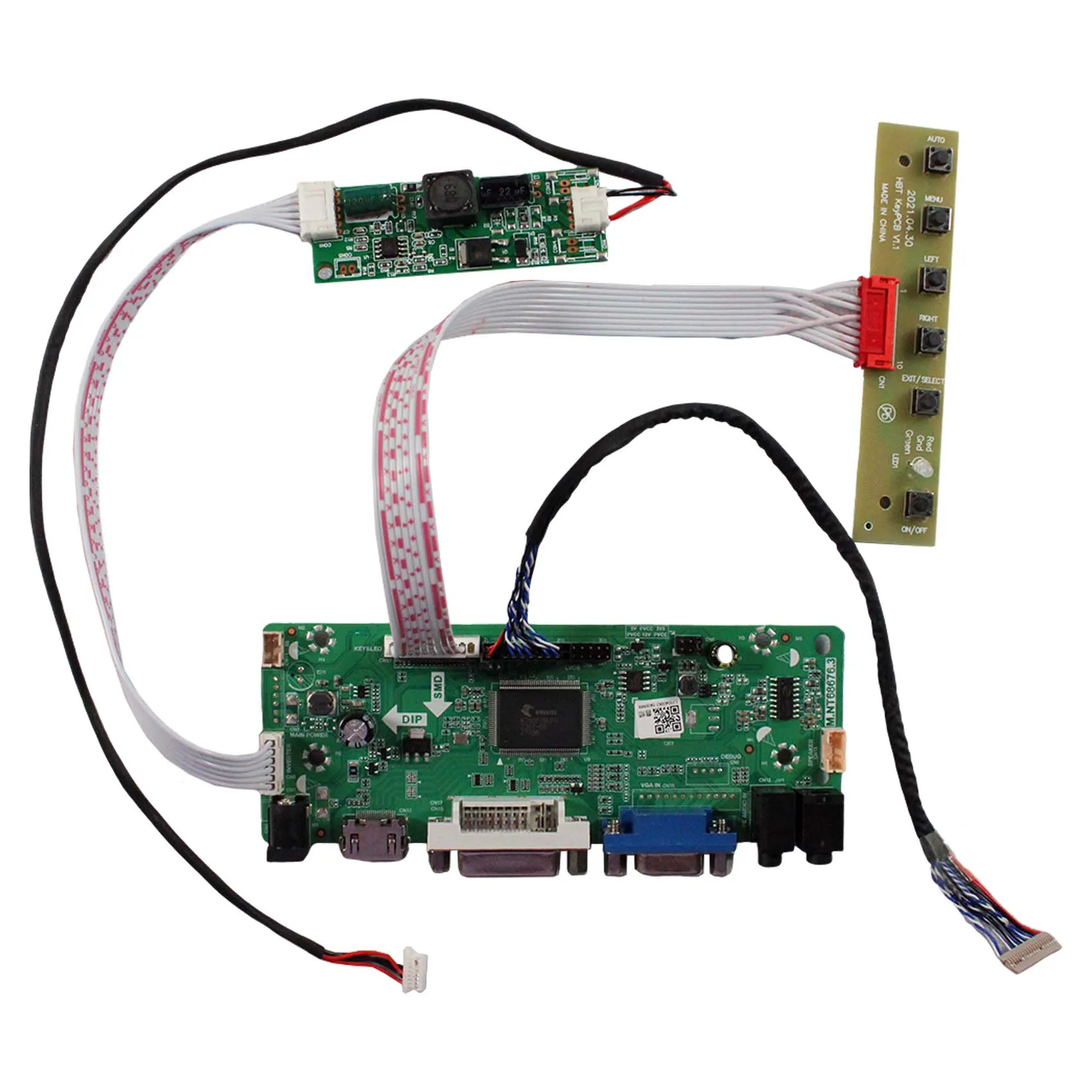 

VGA DVI HD-MI LCD Controller Board For 10.4 in NL10276BC20-18 1024X768 LCD Screen