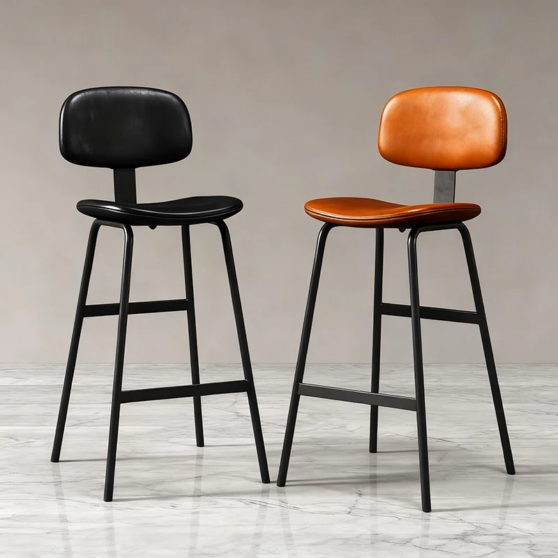 

Indusrial Design Bar Chair Decorative Simple Metal Counter Bar Chair Barstools Ergonomic Black Sillas Para Barra Furniture