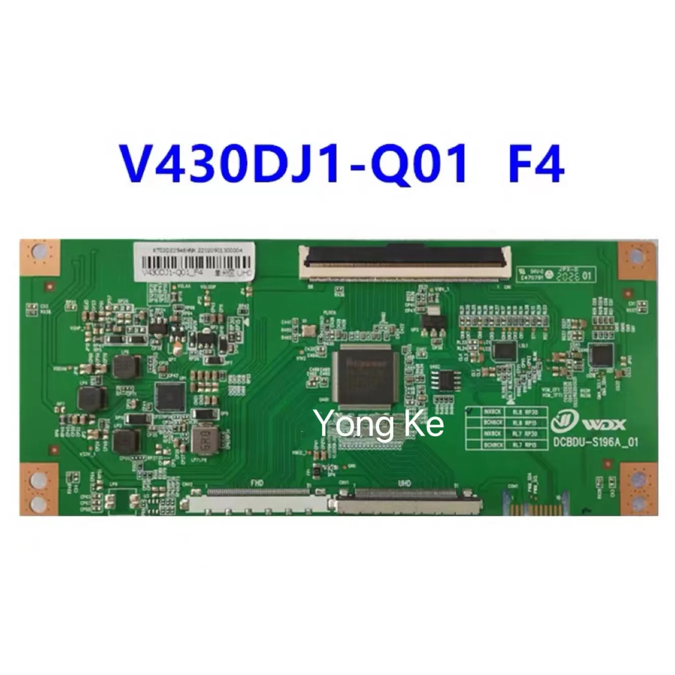

Новая улучшенная логическая плата V430DJ1-Q01 F4 4K 2K с одним портом 96PIN