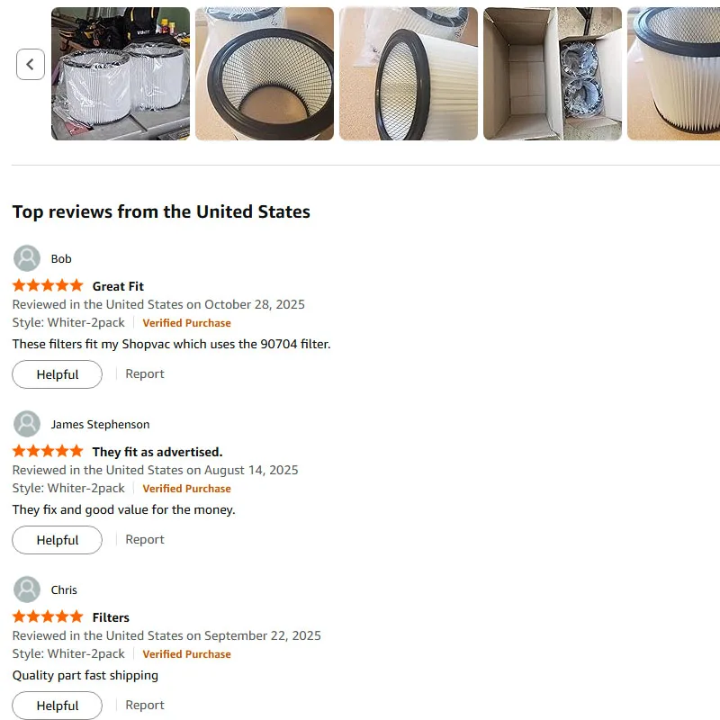 فلتر بديل لـ Shop-Vac 90350 90304 90333 بديل يناسب معظم المكانس الكهربائية الرطبة والجافة 5 جالون وما فوق