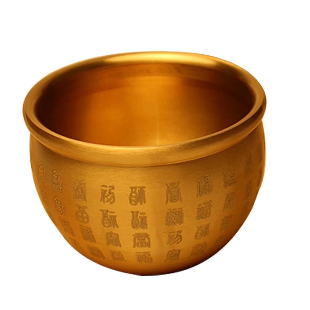 Office Decoration Copper Treasure Basin Home Wealth Bowl Desktop Vintage Decorative Dining Room Table