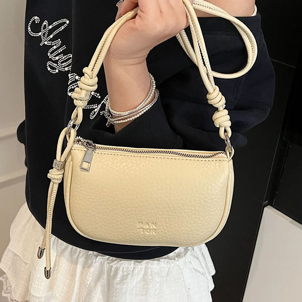 

Simple Solid Women Shoulder Bags Soft Pu Satchels Tote Bag Female Daily Commuting Underarm Packs Large Capacity Female Purses