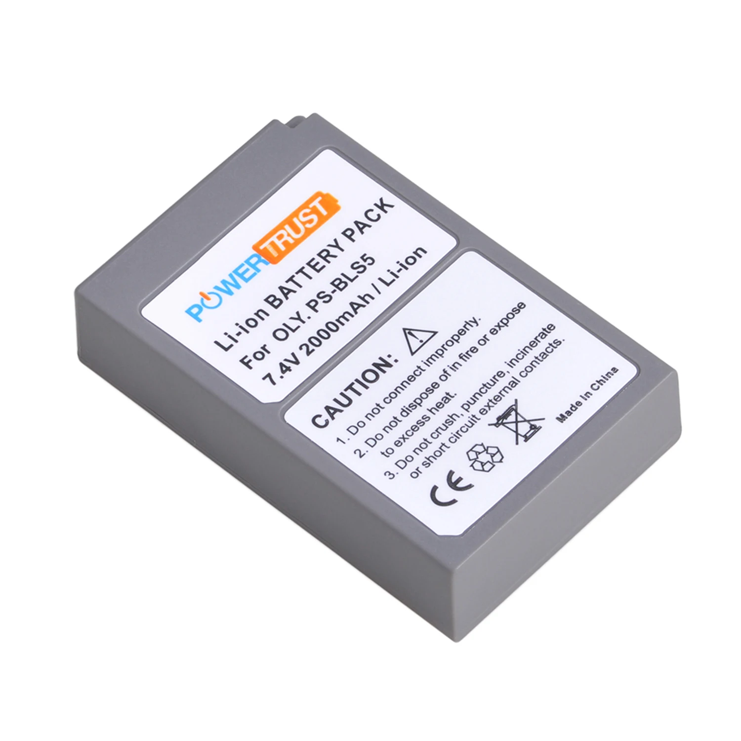 2000mAh BLS-5 BLS-50 Battery + Dual Charger with Type C for Olympus OM-D E-M10 Mark III S, E-M10, E-PL2, E-PL5, E-PL6, Stylus 1