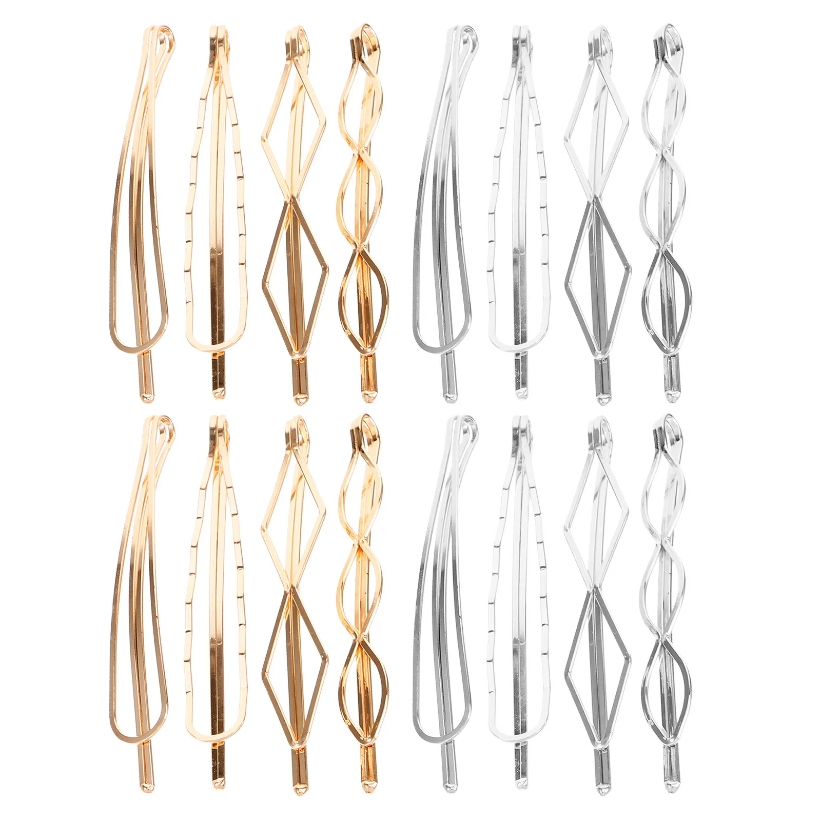 16Pcs Metal Hairpins Girls Hair Clips Women Bobby Pins Minimalist Bridal Wedding Hair Accessories Bobby Pin Girls Hairpin