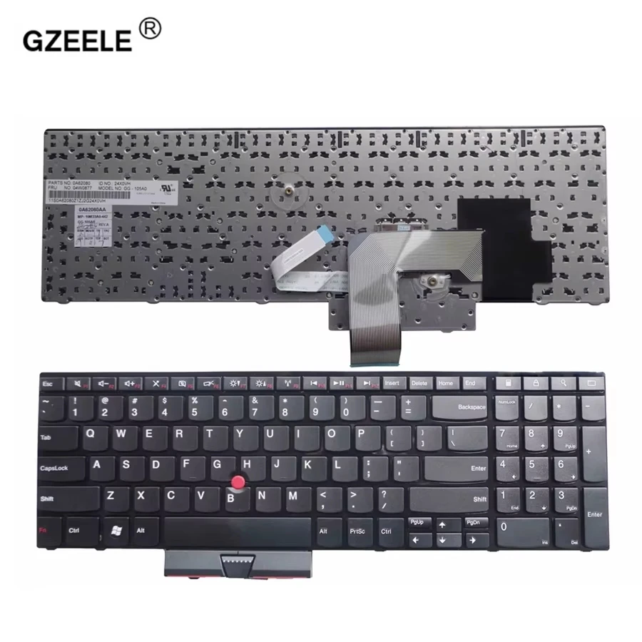 

GZEELE США новая клавиатура для ноутбука OEM для lenovo Thinkpad E520 E520S E525 английский черный