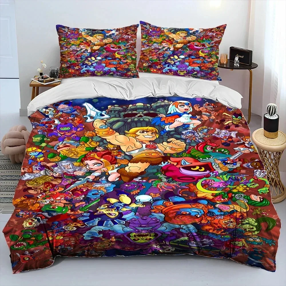 

3D Print He Man and the Masters of the Universe Bedding Set Duvet Cover Bed Set Quilt Cover Pillowcase Comforter king Queen Size