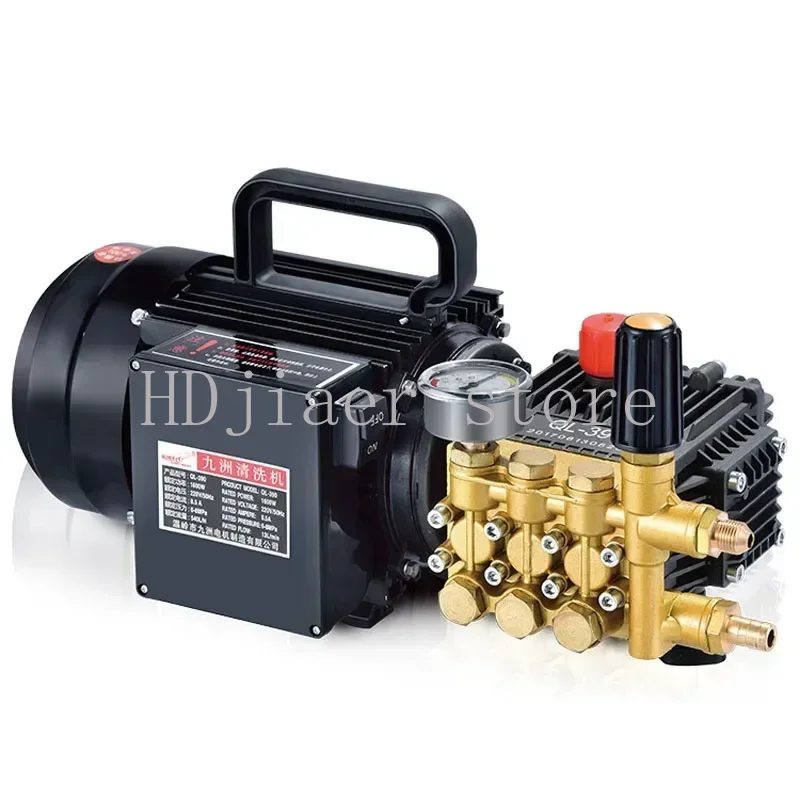 

QL-390 brass plated triplex plunger pump househol washing machine high pressure washer car wash 1.6-1.8KW 80-100bar 10LPM