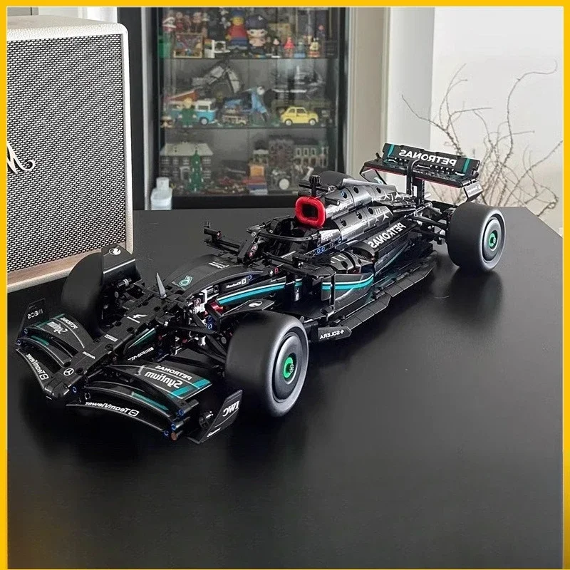 

1642PCS/1432PCS Lego Mercedes AMG F1 racing car assembled educational model building blocks toy boy