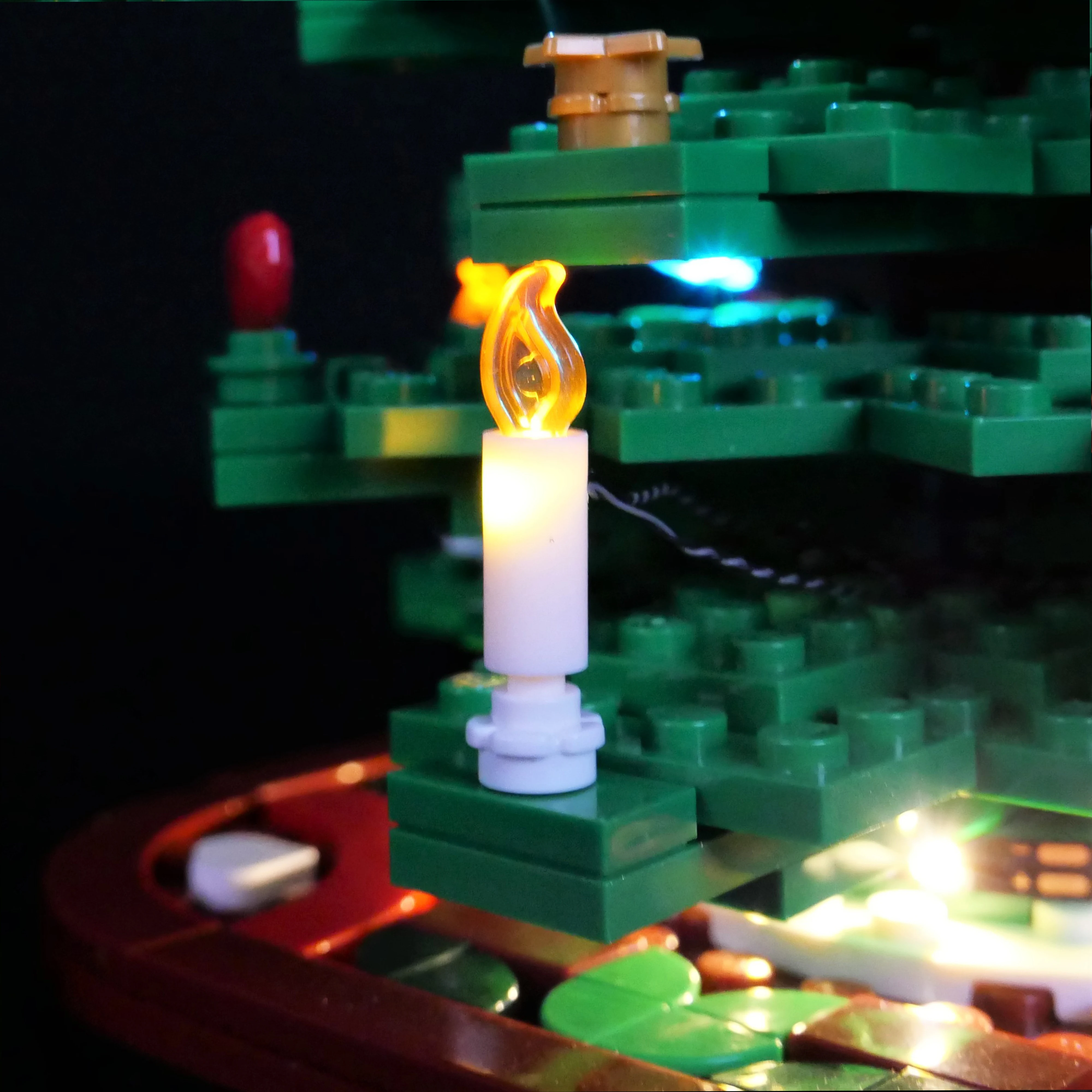 Kit d'éclairage LED Compatible avec 40573, modèle d'arbre de noël créatif, ensemble de lumières décoratives pour affichage de vacances (lumières uniquement)