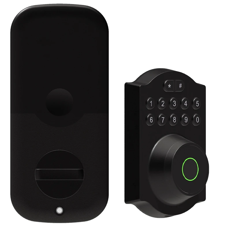 

Tuya BLE Fingerprint Deadbolt Lock Smart Digital Lock APP Auto Lock Delay With Latch Password/Key/APP Remote Unlock