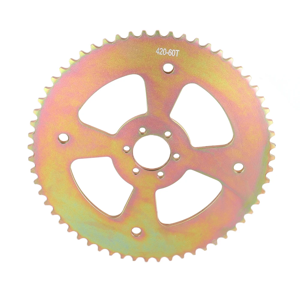 

420 60T Rear Chain 6 Hole Sprocket for Coleman CT100U CC100X Mega Moto MMB80 105 Baja Doodle Bug DB30 Motovox MBX10 Mini Bike