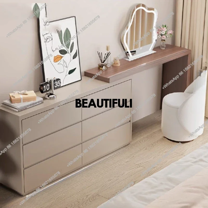 

Nordic White Vanity Tables Storage Stool Modern Cheap Drawer Vanity Tables Girl Salon Seating Coiffeuse De Chambre Furniture