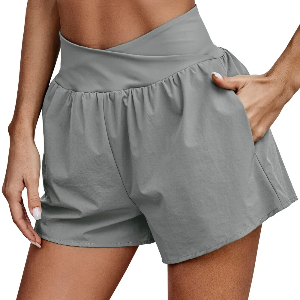 

Summer Casual Casual High-waisted Shorts Leisure High Waist Women's Casual Shorts Athletic Pocket Sweatpants Women