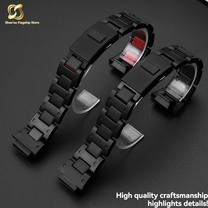For Casio MIP Small Square GW-BX5600 Bluetooth Series Modified Lightweight Composite Plastic Steel Watch with Men's Bracelet