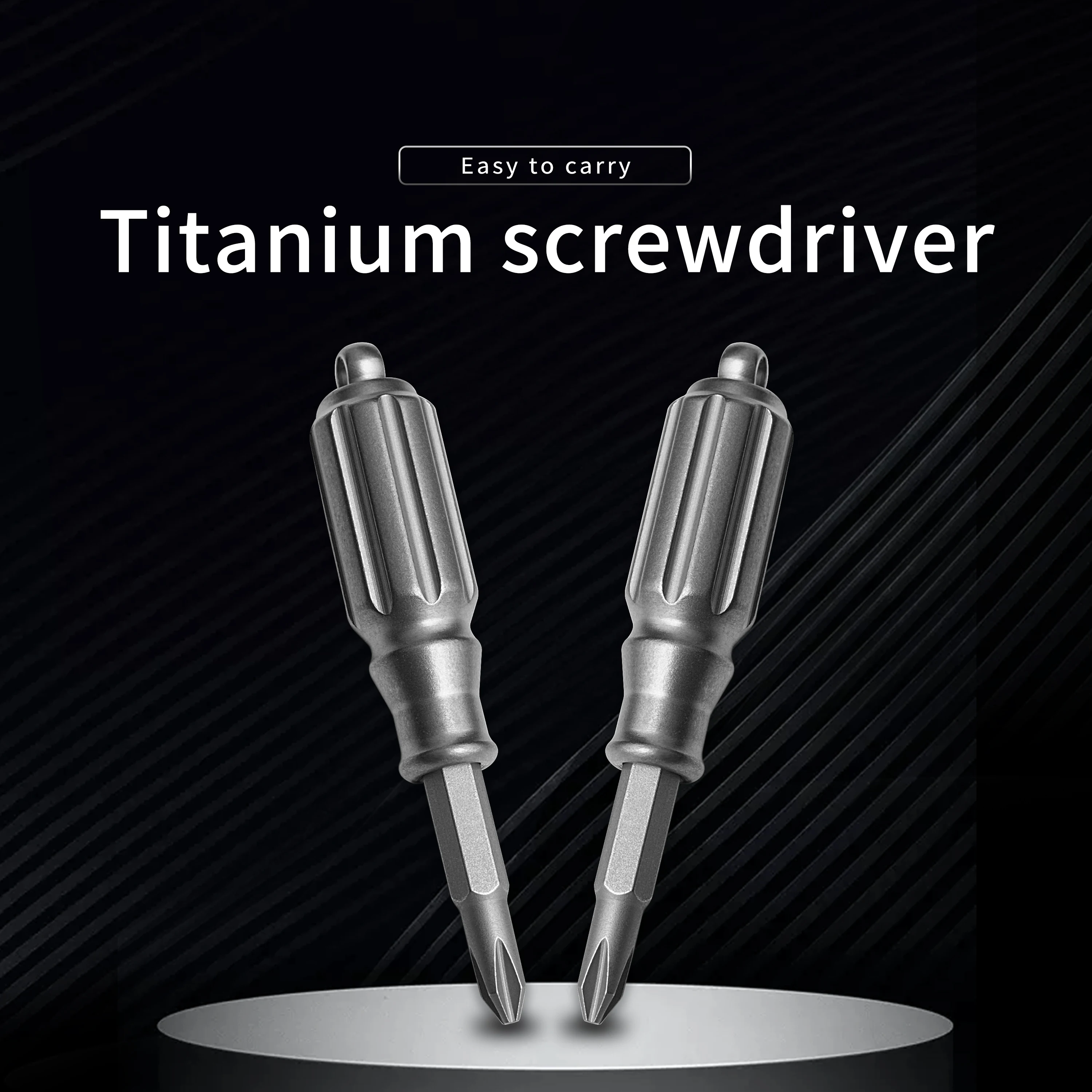 Titanium Alloy Magnetic Screwdriver S2 Steel Drill Bit High Hardness Mini ultra light Corrosion Preventive Outdoor EDC Tool