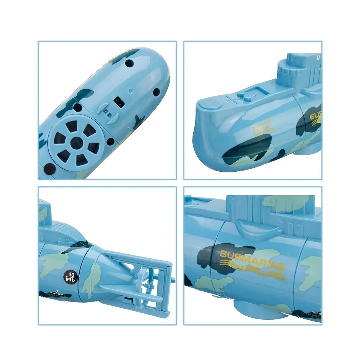 RC潜水艦 0.1m/s速度 ラジコンボート 防水 子供用ダイビング水槽おもちゃ ミニミリタリーシミュレーションモデル ギフト用