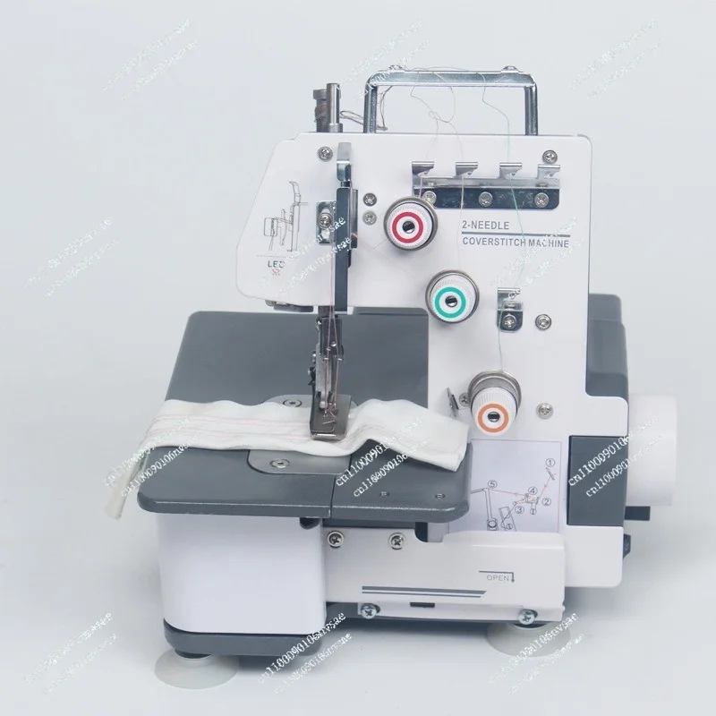Machine 2.5mm Multifunctional Electric Overlock Sewing Machine 323 Household Double Needle Three-Thread