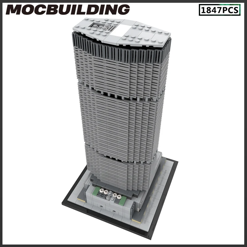 1:800 Scale Grand Central Terminal Station Architecture MOC Building Blocks DIY Assembly Bricks Collection Dispaly Toy Xmas Gift