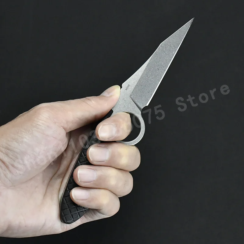 toorsteel-ストレートナイフ-8cr13mov-ブレード-ブラック-g10-ハンドル-アウトドア-キャンプ-サバイバル-野生での-edc-狩猟-メンズギフト用