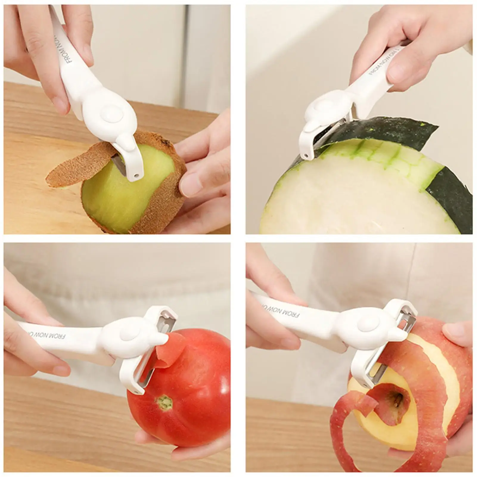Swivel Peeler Swivel Stem Remover Tool Multifunctional Fruit Peeler For Vegetable Potato Fruit Carrot Cucumber Strawberry view 5