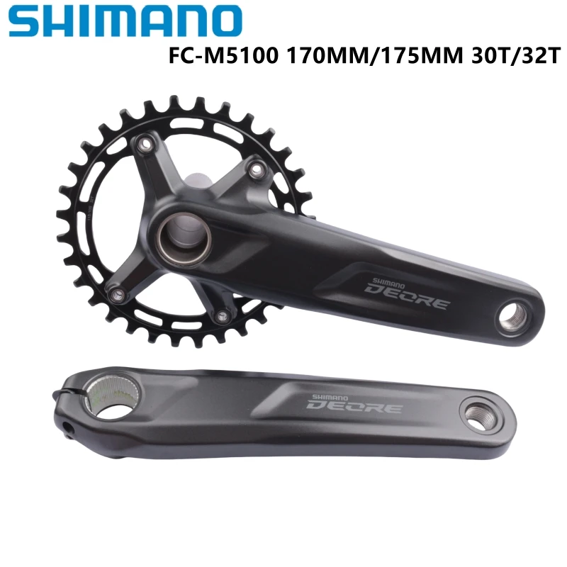Shimano Deore M5100 mechanizm korbowy 1x11s 11-biegowy mechanizm korbowy do roweru górskiego 96BCD MTB ramię korba część rowerowa oryginalna Shimano