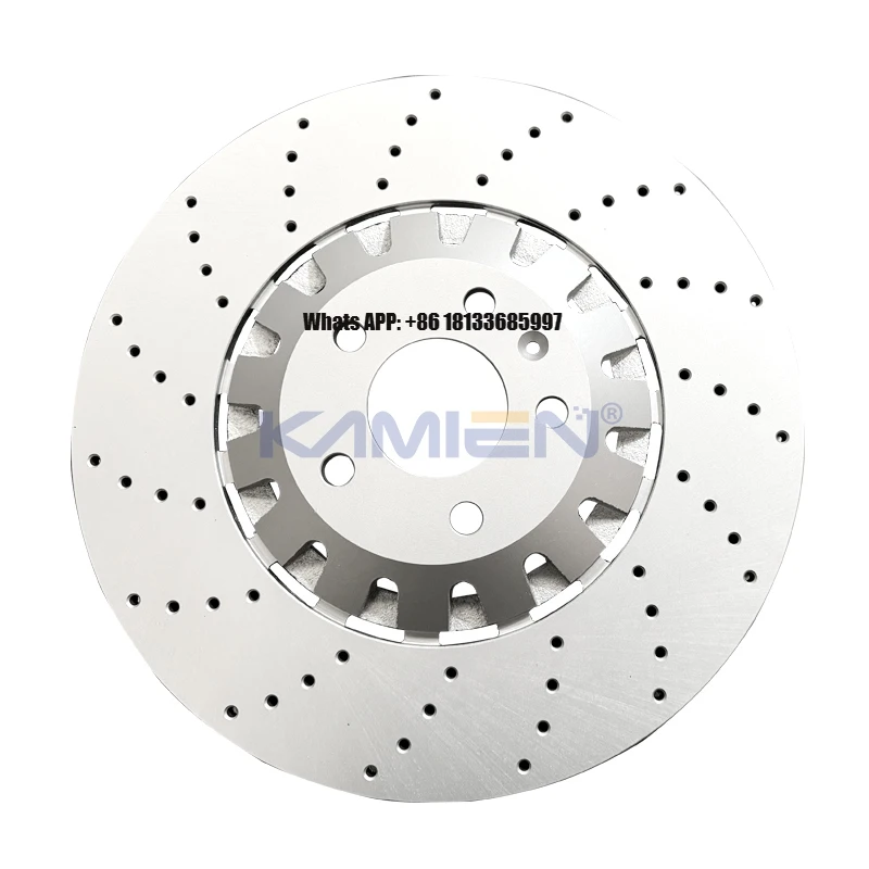 

Drilled Front Brake Disc Rotors For Audi RS5, A5, S5 OE 4M0615301AM