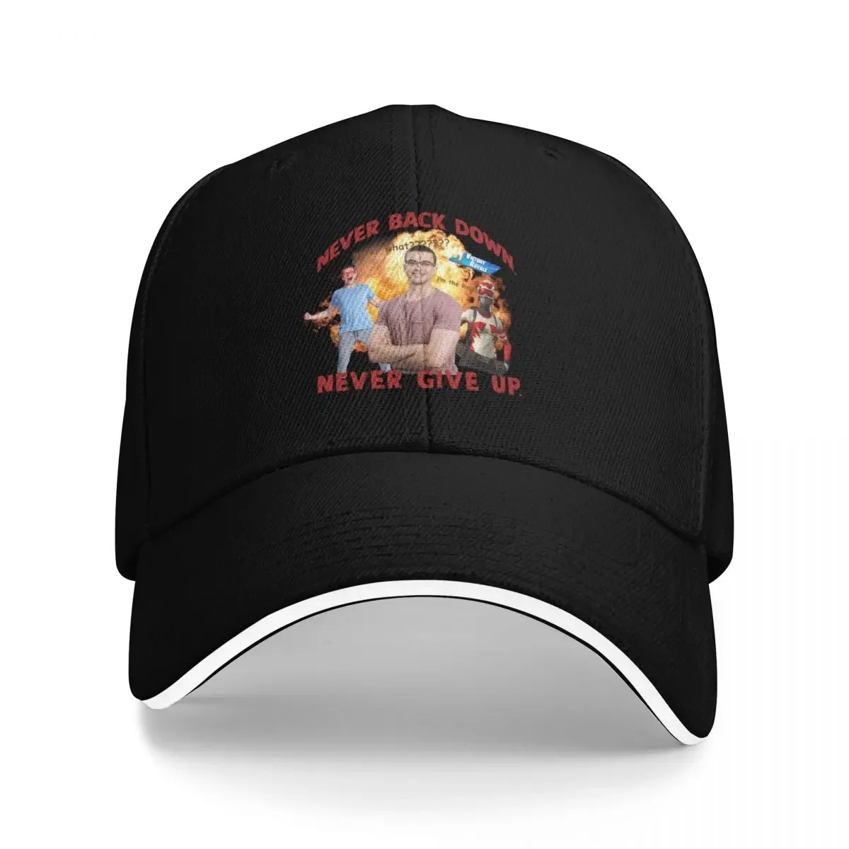 

NEVER BACK DOWN! NEVER GIVE UP! NickEh30 Baseball Cap New Hat Sunscreen Luxury man cap Men's Women's