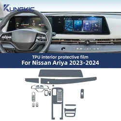 For Nissan Ariya 2023-2024 Pre Cutting Car Interior PPF Paint Protection Film Console Scratch Resistant Repair TPU Film Styling