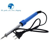 TZT  220V Electric Soldering Iron External Heated Soldering Iron Hand Welding Solder Tool Kit  60W US  Plug