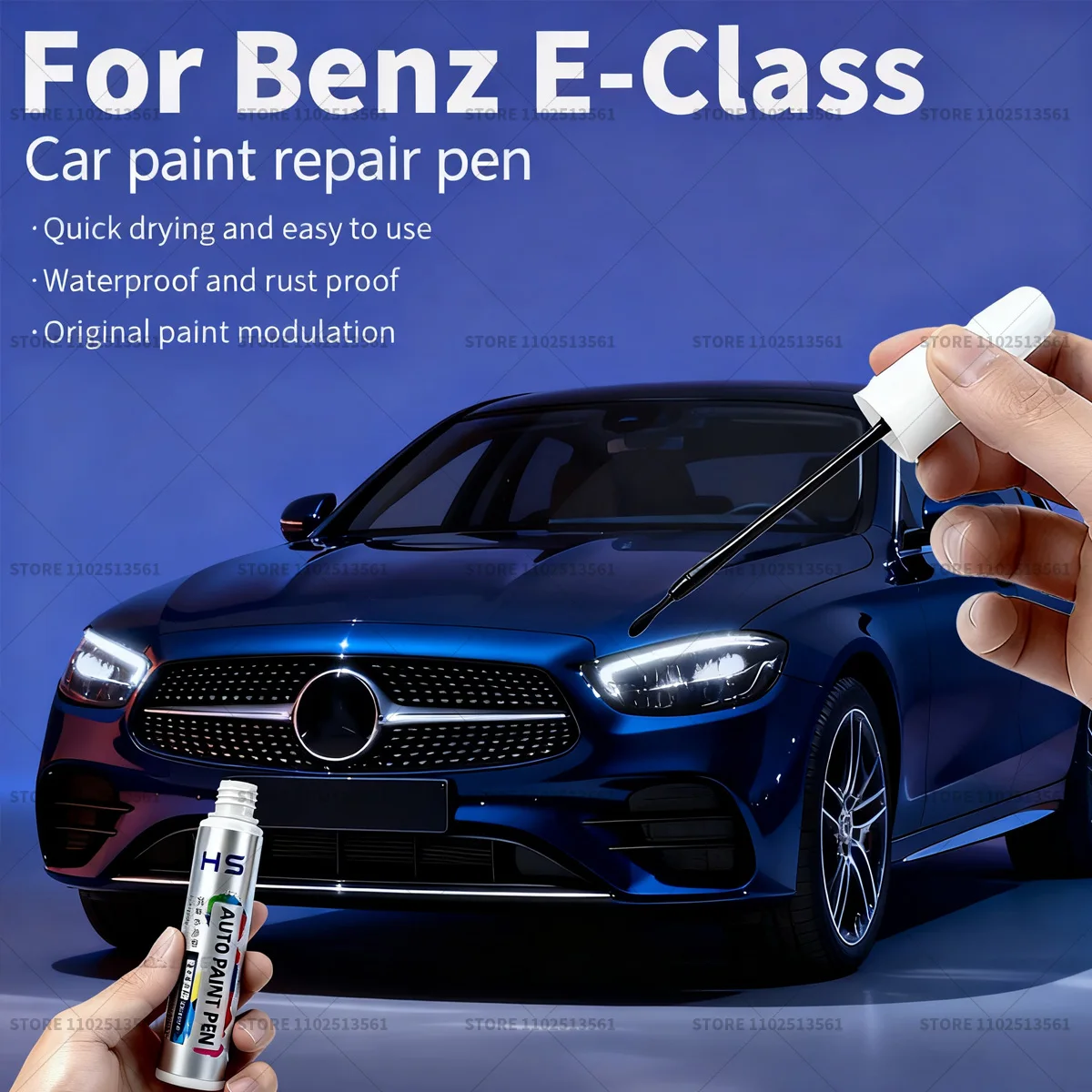 

Ручка для ремонта автомобильной краски для Mercedes Benz E Class Touch Up Scratch Remover DIY Автоаксессуары Белый 149 Красный 3996 Черный 897 Серый