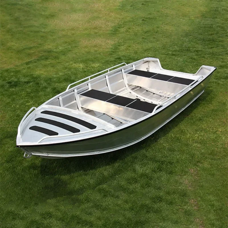 Aluminium Fishing Boat 3.8M 4.2M 4.7M 5.2M 12.5ft B-series Rowing Boats Yacht Welded Deep V Hull Luxury Boat