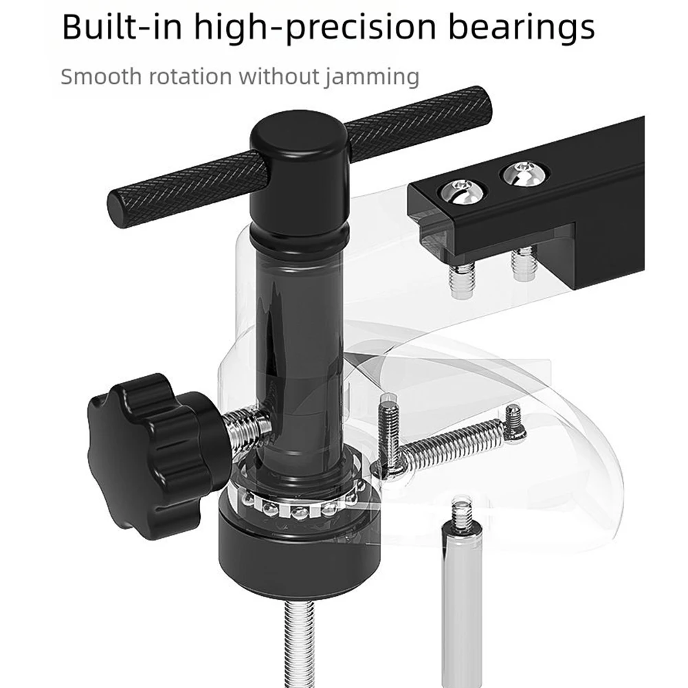 

Road bike shifter lever tool with 200mm slider and 100mm measuring rod compatible with curved handlebars for precise adjustment