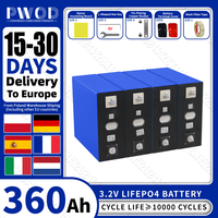PWOD Grade A 360AH Lifepo4 Battery 3.2V 10000 Cycles DIY 12V 24V RechargeableLithium iron phosphate Cell For Camping Golf Cart