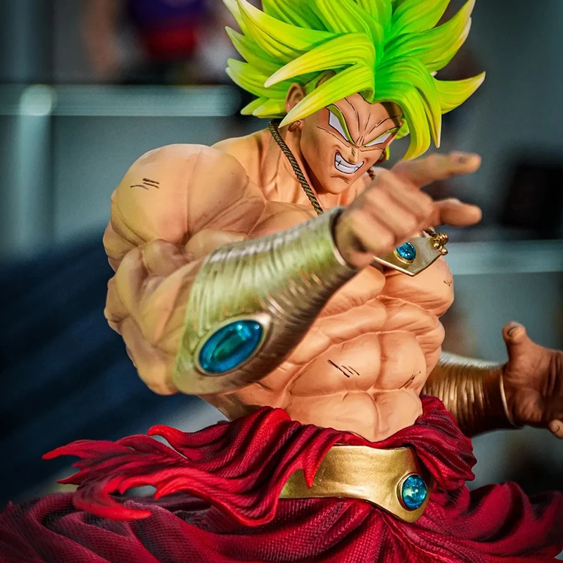 50cm dragon ball broly lendário super saiyan anime figura modelo estátua coleção decoração de mesa ornamento brinquedos presentes