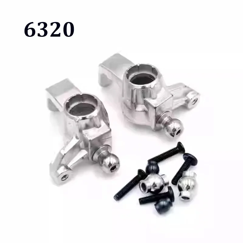 SCY 16101 16102 16103 Q130 Peças sobressalentes de carro RC Atualização Copo de direção de metal Assentos de roda dianteira e traseira 6025 6026 Peças originais