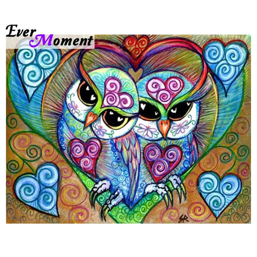 

Owl Children Diamond Embroidery 5D DIY Diamond Painting Owl Animal Cartoon Diamond Mosaic Picture Wall Painting Gift ASF703