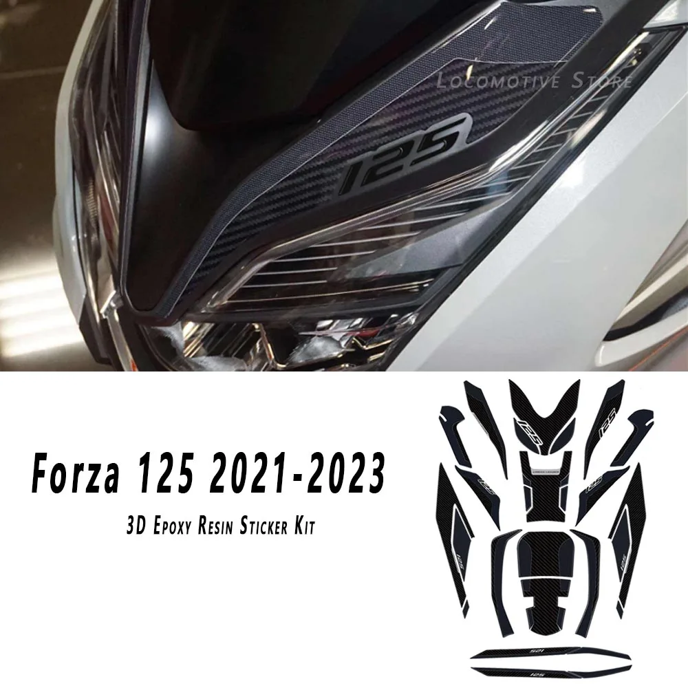 

Аксессуары Forza125, 3D набор наклеек из эпоксидной смолы, защита для Honda Forza 125 2021 2022 2023 Forza125