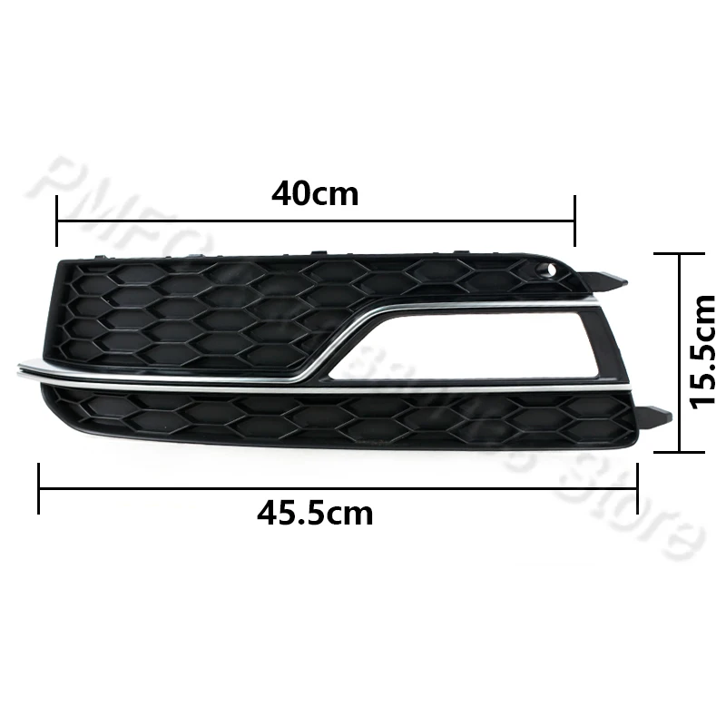 Car Front Bumper Grille Fog Light Grilles Cover Frame Trim Lid Bezel For Audi A5 S-Lines S5 2013 2014 2015 2016 8T0807681K