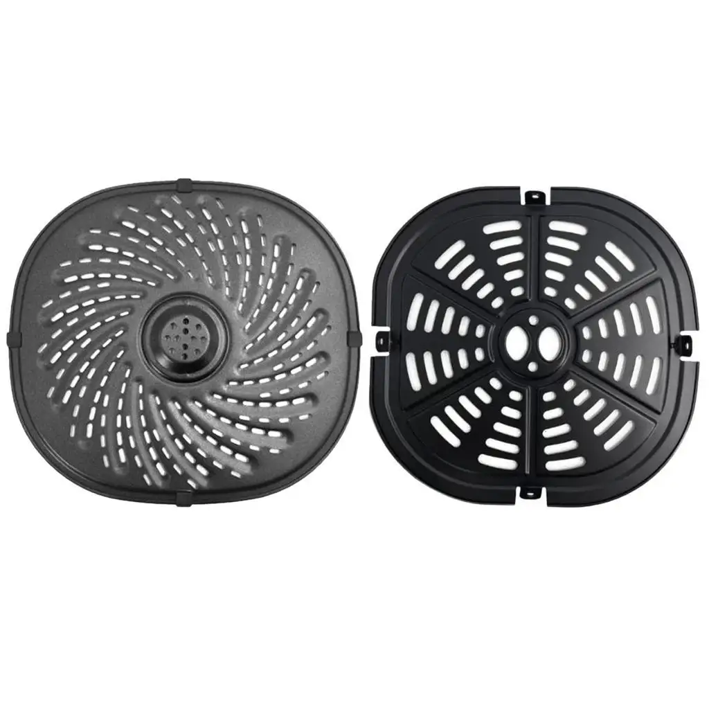 Bandeja para grelhar fritadeira a ar, fácil de limpar, grelha para fritadeira a ar