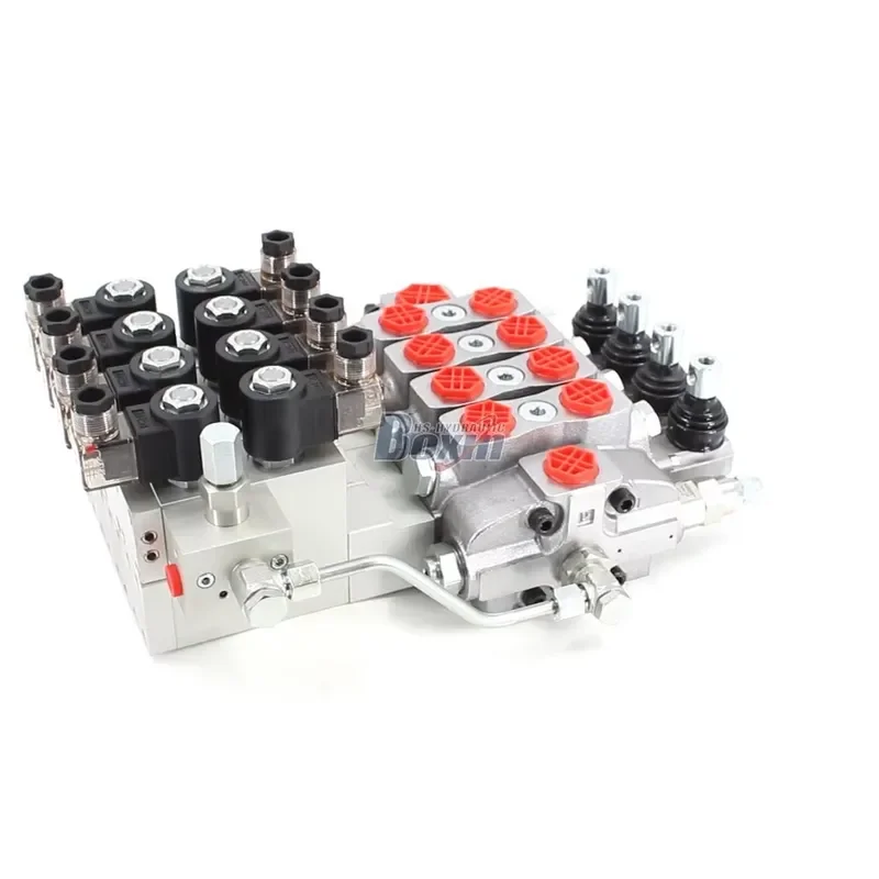 Hot! Customizable 4 Spool Electro-hydraulic Sectional Valve SD8-PG2