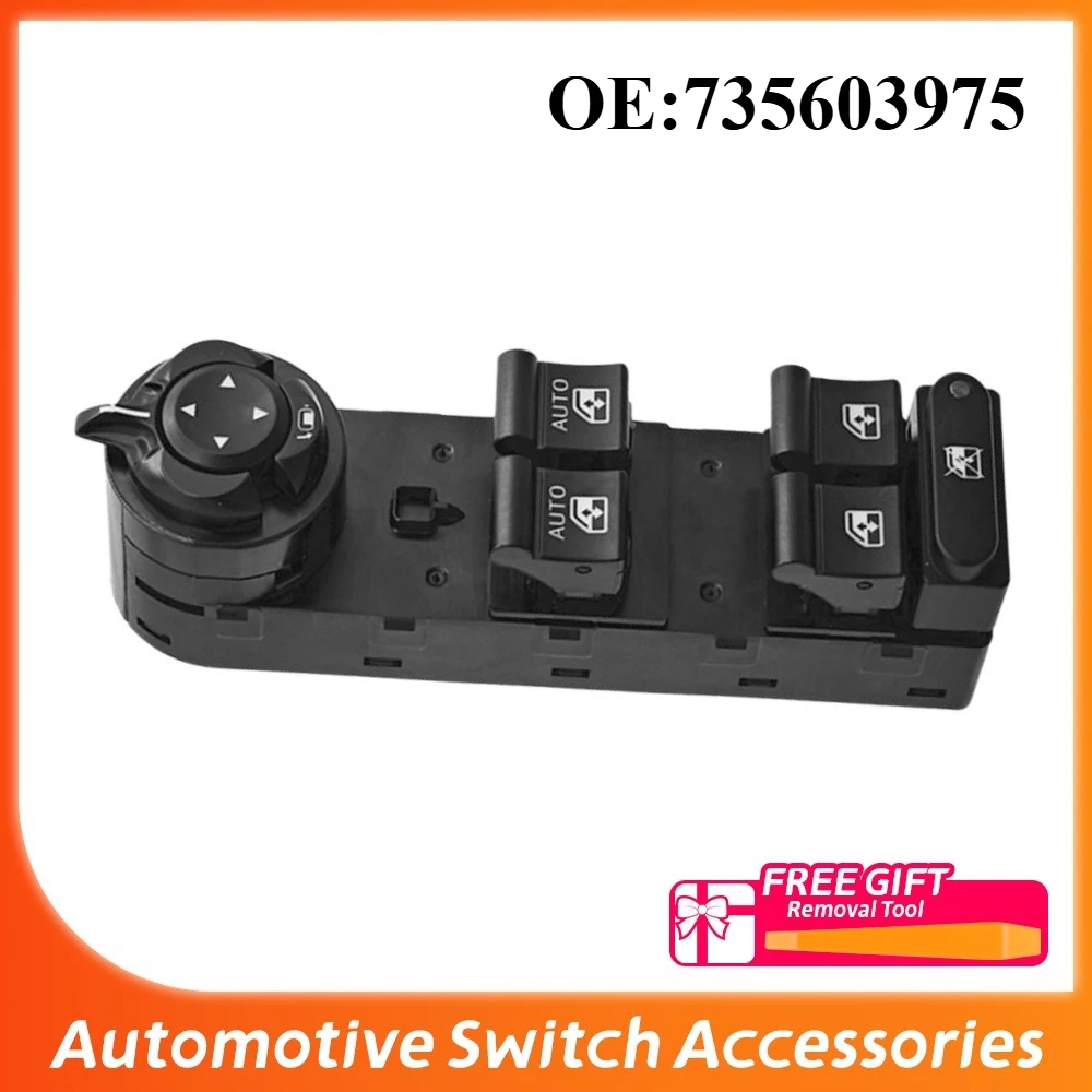 735603975 For Jeep Renegade Liberty 2016-2023 Electric Lifter Power Window Master Control Switch Button