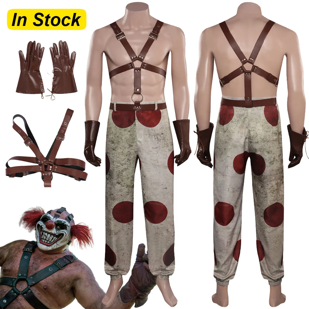 

Sweet Tooth Cosplay Fantasy 2023 Movie Twisted Metal Costume Disguise Adult Men Cosplay Roleplay Fantasia Outfits Male Halloween