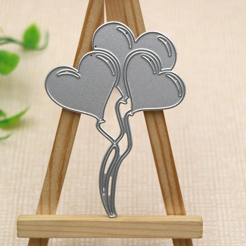 Heart Shape Balloon Metal Scrapbook Embossing Craft Die Cut DIY Album Greeting Card Blade Punch Stencils dies cut Birthday