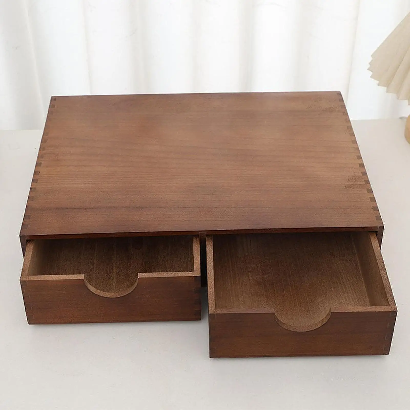 

TQH Coffee Organizer Coffee Capsule Drawer with 2 Drawers Accessories Tea Storage Organizer for Home Maker Machine Stand