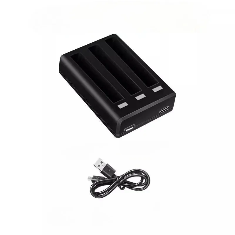 3.85V 1800mAh For Insta360 ONE X3 Battery+3 Card Slot Battery Charging Box 360 Panoramic Action Camera Batteries Accessories