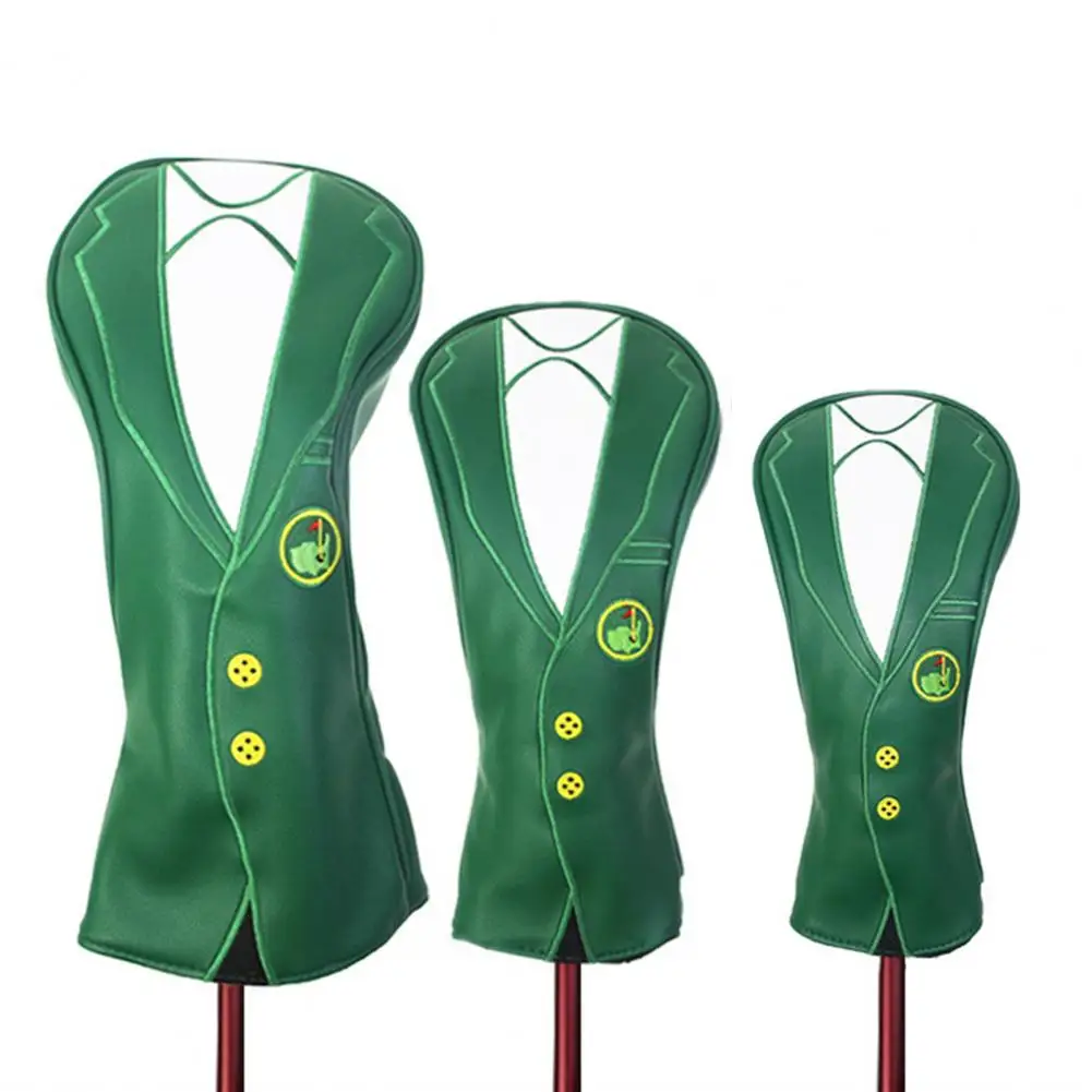 Golf Club Cover Universal Embroidery Anti-slip Waterproof Green Jacket Sport Equipment Golf Putter Cover Driver Protector 아이언커버