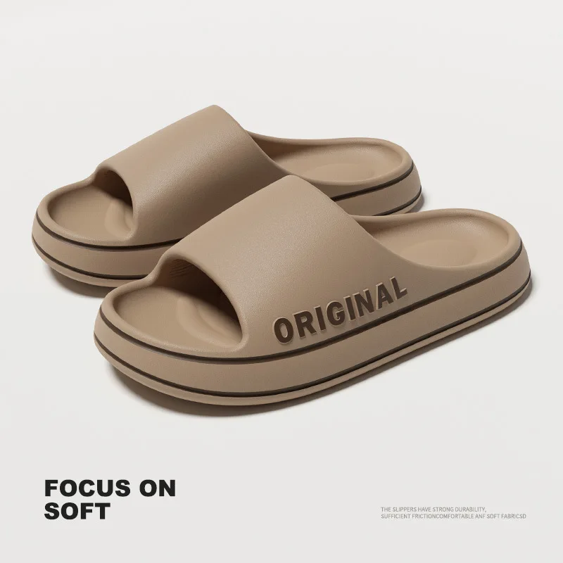 

Unisex Slides - Soft EVA Construction 3CM Thick Cushioned Sole Breathable Arch Support Casual Footwear for All-Day Wear